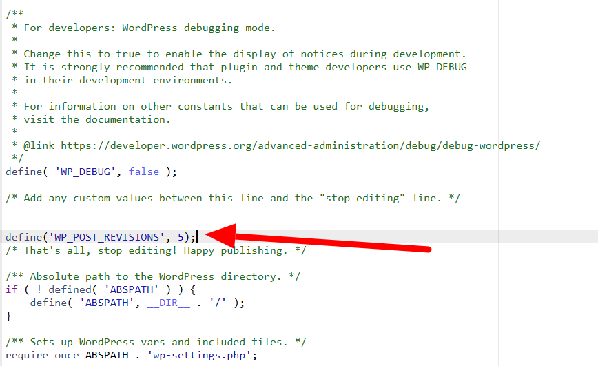 Wordpress Reduce Revisions 
