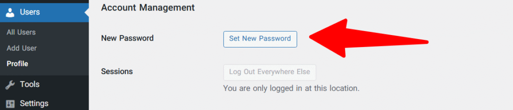 How to Change The WordPress Password Change the WordPress Password